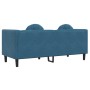 2 seater blue velvet sofa with cushions by , Sofas - Ref: Foro24-372640, Price: 287,70 €, Discount: %