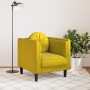 Sillón con cojín terciopelo amarillo de , Sofás - Ref: Foro24-372628, Precio: 176,99 €, Descuento: %