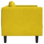 Sillón con cojín terciopelo amarillo de , Sofás - Ref: Foro24-372628, Precio: 176,13 €, Descuento: %