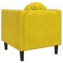 Sillón con cojín terciopelo amarillo de , Sofás - Ref: Foro24-372628, Precio: 176,99 €, Descuento: %