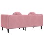 2-Sitzer-Sofa aus rosafarbenem Samt mit Kissen von , Sofas - Ref: Foro24-372635, Preis: 272,53 €, Rabatt: %