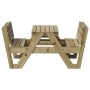 Mesa de pícnic para niños madera pino impregnada 88x122x58 cm de , Mesas de jardín - Ref: Foro24-832605, Precio: 111,26 €, De...