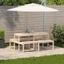 Picknicktisch aus massivem Kiefernholz, 160 x 134 x 75 cm von , Gartentische - Ref: Foro24-832562, Preis: 165,76 €, Rabatt: %