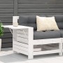 Gartensofa mit Armlehnen und Kissen aus massivem weißem Kiefernholz von , Outdoor-Sofas - Ref: Foro24-844915, Preis: 97,99 €,...