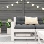 Gartensofa mit Armlehnen und Kissen aus massivem weißem Kiefernholz von , Outdoor-Sofas - Ref: Foro24-844915, Preis: 97,99 €,...