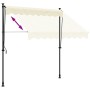 Toldo retráctil tela y acero crema 200x150 cm de , Toldos - Ref: Foro24-368745, Precio: 72,47 €, Descuento: %