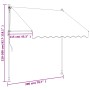 Toldo retráctil tela y acero crema 200x150 cm de , Toldos - Ref: Foro24-368745, Precio: 72,47 €, Descuento: %