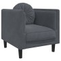 Sessel mit dunkelgrauem Samtkissen von , Sofas - Ref: Foro24-372623, Preis: 181,67 €, Rabatt: %