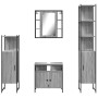 4-teiliges Badezimmerschrank-Set aus grauem Sonoma-Sperrholz von , Badezimmermöbel - Ref: Foro24-3214768, Preis: 265,17 €, Ra...