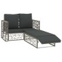 Set de muebles de jardín 2 pzas y cojines ratán sintético gris de vidaXL, Conjuntos de jardín - Ref: Foro24-46812, Precio: 18...