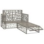 Set de muebles de jardín 2 pzas y cojines ratán sintético gris de vidaXL, Conjuntos de jardín - Ref: Foro24-46812, Precio: 18...