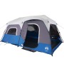 Family tent with LED 9 people quick opening light blue by , tents - Ref: Foro24-94311, Price: 267,54 €, Discount: %