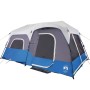 Family tent with LED 9 people quick opening light blue by , tents - Ref: Foro24-94311, Price: 267,54 €, Discount: %