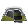 Family tent with LED 6 people quick opening light green by , tents - Ref: Foro24-94307, Price: 178,32 €, Discount: %