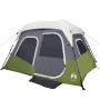 Family tent with LED 6 people quick opening light green by , tents - Ref: Foro24-94307, Price: 178,32 €, Discount: %