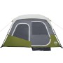 Family tent with LED 6 people quick opening light green by , tents - Ref: Foro24-94307, Price: 178,32 €, Discount: %