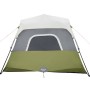 Family tent with LED 6 people quick opening light green by , tents - Ref: Foro24-94307, Price: 178,32 €, Discount: %