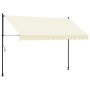 Toldo retráctil de tela y acero crema 300x150 cm de , Toldos - Ref: Foro24-368747, Precio: 88,66 €, Descuento: %