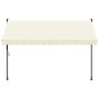 Toldo retráctil de tela y acero crema 300x150 cm de , Toldos - Ref: Foro24-368747, Precio: 88,66 €, Descuento: %