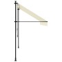 Cream fabric and steel retractable awning 300x150 cm by , Awnings - Ref: Foro24-368747, Price: 88,68 €, Discount: %