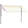 Toldo retráctil de tela y acero crema 300x150 cm de , Toldos - Ref: Foro24-368747, Precio: 88,66 €, Descuento: %