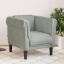 Hellgrauer Samtsessel von , Sofas - Ref: Foro24-372565, Preis: 184,75 €, Rabatt: %