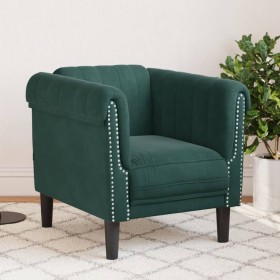 Dark green velvet armchair by , Sofas - Ref: Foro24-372567, Price: 183,99 €, Discount: %