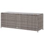 Gray synthetic rattan garden storage box 150x50x60 cm by vidaXL, Outdoor storage boxes - Ref: Foro24-46462, Price: 198,68 €, ...