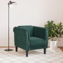 Dark green velvet armchair by , Sofas - Ref: Foro24-372567, Price: 185,35 €, Discount: %