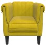 Sillón de terciopelo amarillo de , Sofás - Ref: Foro24-372571, Precio: 170,54 €, Descuento: %