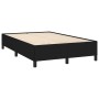 Boxspringbett mit Matratze und LED-Leuchten aus schwarzem Stoff 120x190 cm von , Betten und Lattenroste - Ref: Foro24-3270192...