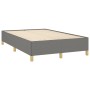 Cama box spring con colchón y LED tela marrón oscuro 120x190 cm de , Camas y somieres - Ref: Foro24-3270275, Precio: 417,67 €...