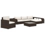 8-piece garden furniture set and brown synthetic rattan cushions by vidaXL, Garden sets - Ref: Foro24-46822, Price: 577,62 €,...