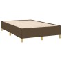 Cama box spring con colchón y LED tela marrón oscuro 120x190 cm de , Camas y somieres - Ref: Foro24-3270277, Precio: 417,38 €...