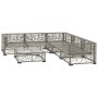 Set de muebles de jardín 6 pzas y cojines ratán sintético gris de vidaXL, Conjuntos de jardín - Ref: Foro24-46809, Precio: 57...