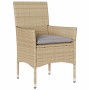 Sillones de jardín con cojines 2 uds ratán sintético beige de , Sillas de jardín - Ref: Foro24-368112, Precio: 122,62 €, Desc...