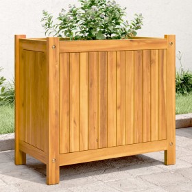 Jardinera con forro madera maciza de acacia 54x31x50 cm de , Maceteros y jardineras - Ref: Foro24-366431, Precio: 68,99 €, De...