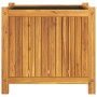 Jardinera con forro madera maciza de acacia 54x31x50 cm de , Maceteros y jardineras - Ref: Foro24-366431, Precio: 68,61 €, De...