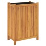 Jardinera con forro madera maciza de acacia 54x31x75 cm de , Maceteros y jardineras - Ref: Foro24-366433, Precio: 83,68 €, De...