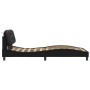 Estructura cama con luces LED cuero sintético negro 100x200 cm de , Camas y somieres - Ref: Foro24-3213913, Precio: 160,74 €,...