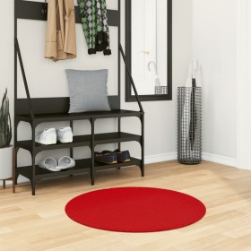 Red OVIEDO short pile rug Ø 80 cm by , Rugs - Ref: Foro24-375631, Price: 25,24 €, Discount: %