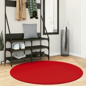 Red OVIEDO short pile rug Ø 120 cm by , Rugs - Ref: Foro24-375633, Price: 49,61 €, Discount: %