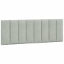 Light gray velvet padded headboard 120 cm by , Headboards and footboards - Ref: Foro24-374661, Price: 45,02 €, Discount: %