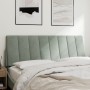 Light gray velvet padded headboard 120 cm by , Headboards and footboards - Ref: Foro24-374661, Price: 45,02 €, Discount: %