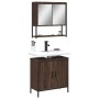 2-piece bathroom furniture set in oak brown plywood by , Bathroom furniture - Ref: Foro24-3214664, Price: 103,30 €, Discount: %