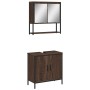 2-piece bathroom furniture set in oak brown plywood by , Bathroom furniture - Ref: Foro24-3214664, Price: 103,30 €, Discount: %