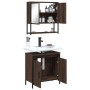 2-piece bathroom furniture set in oak brown plywood by , Bathroom furniture - Ref: Foro24-3214664, Price: 103,30 €, Discount: %