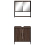 2-piece bathroom furniture set in oak brown plywood by , Bathroom furniture - Ref: Foro24-3214664, Price: 103,30 €, Discount: %