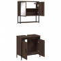 2-piece bathroom furniture set in oak brown plywood by , Bathroom furniture - Ref: Foro24-3214664, Price: 103,30 €, Discount: %