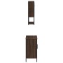 Set de muebles baño 2 pzas madera contrachapada marrón roble de , Muebles de baño - Ref: Foro24-3214664, Precio: 103,30 €, De...